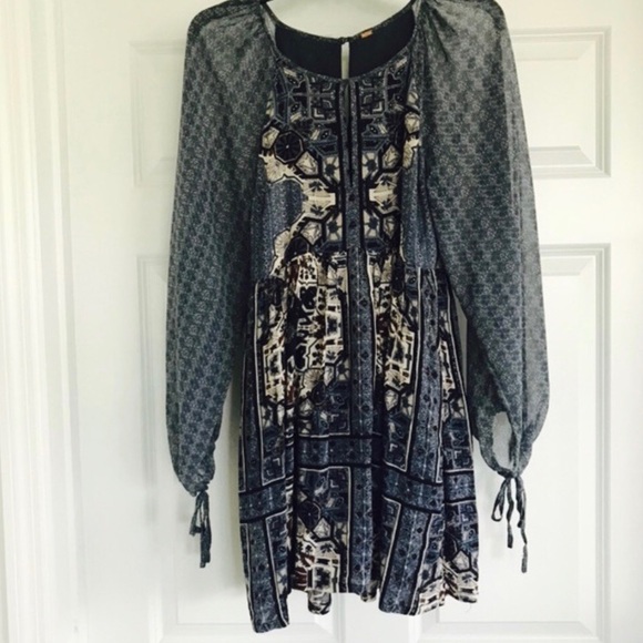 Free People Paisley Tunic Dress - Picture 2 of 4